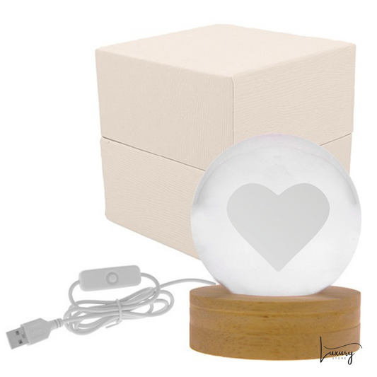Luce Notturna sfera led Cuore