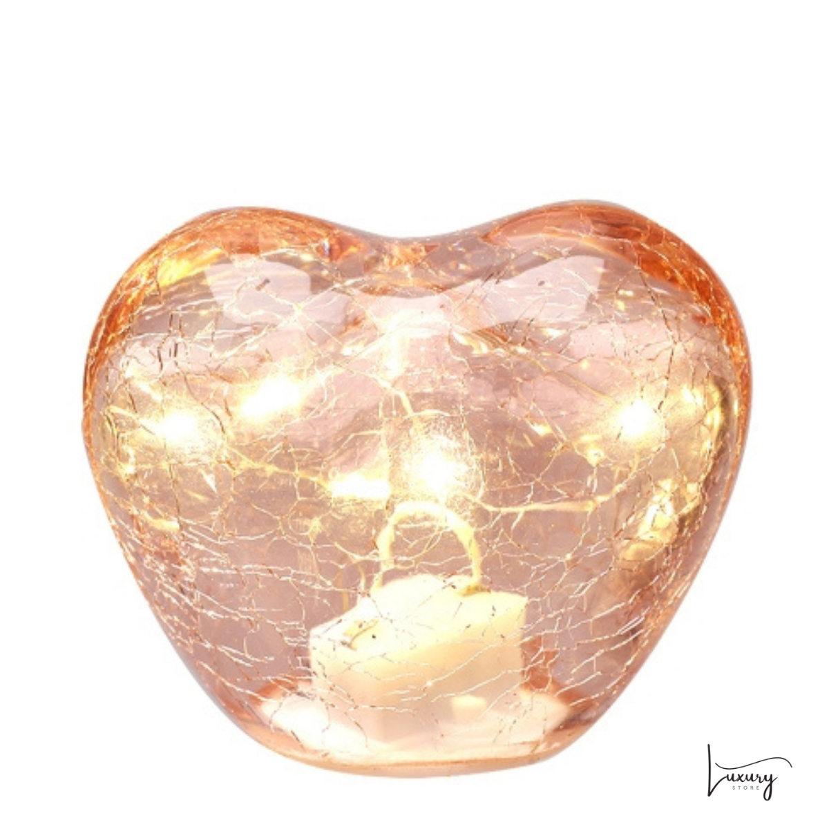 Hervit  Cuori in vetro led
