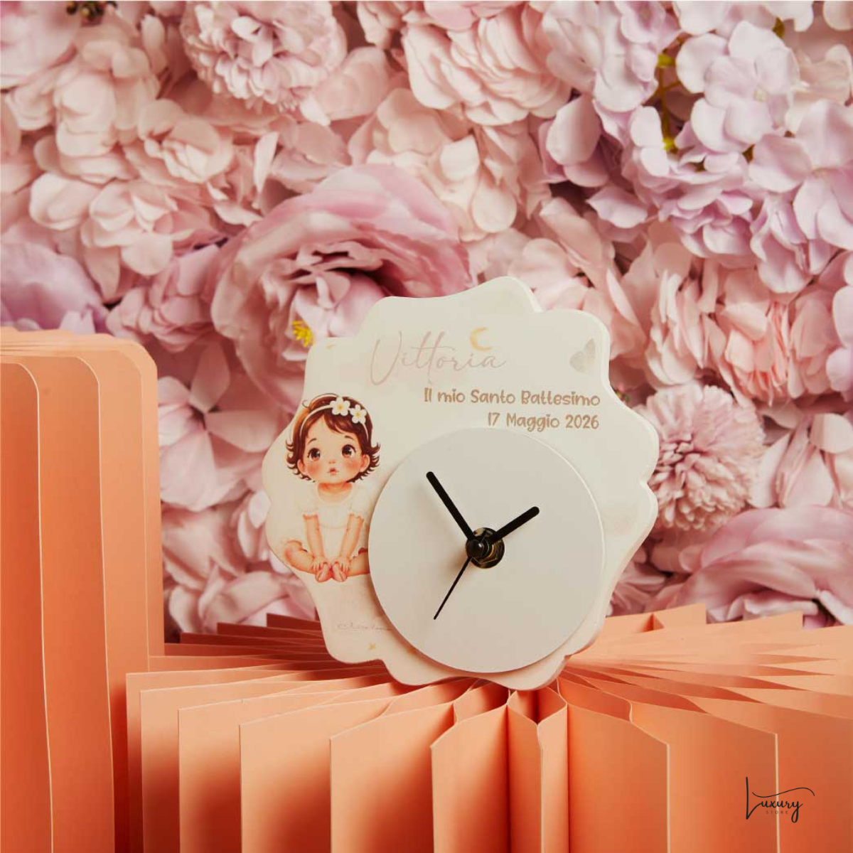 Claraluna Orologio Battesimo Personalizzabile