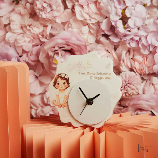 Claraluna Orologio Battesimo Personalizzabile