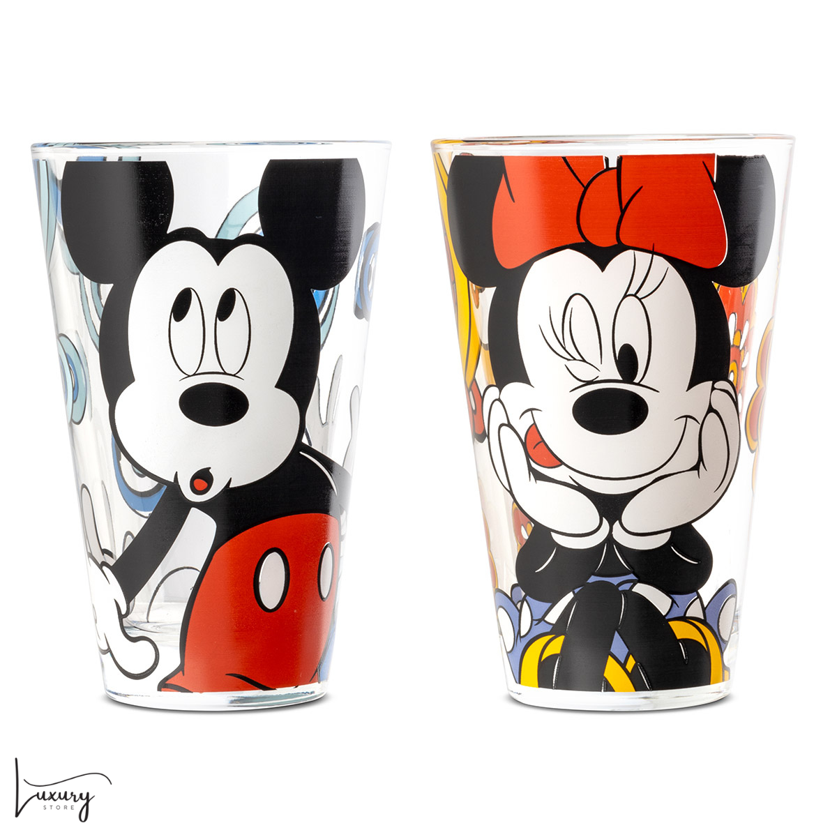 Egan Set 2 Bicchieri Mickey Mouse e Minnie