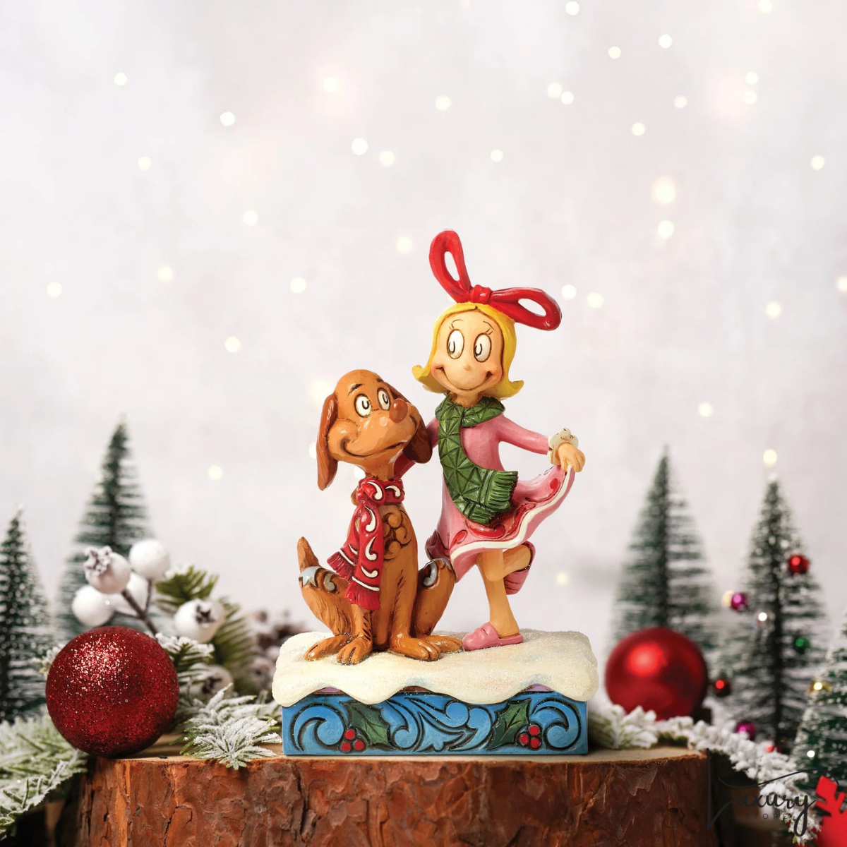 Disney Jim Shore Statuina Cindy Lou e Max