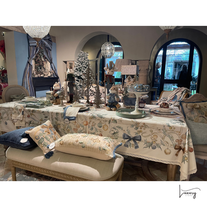 Blanc Mariclò Tovaglia con pizzo Intrecci di Sogno Collection