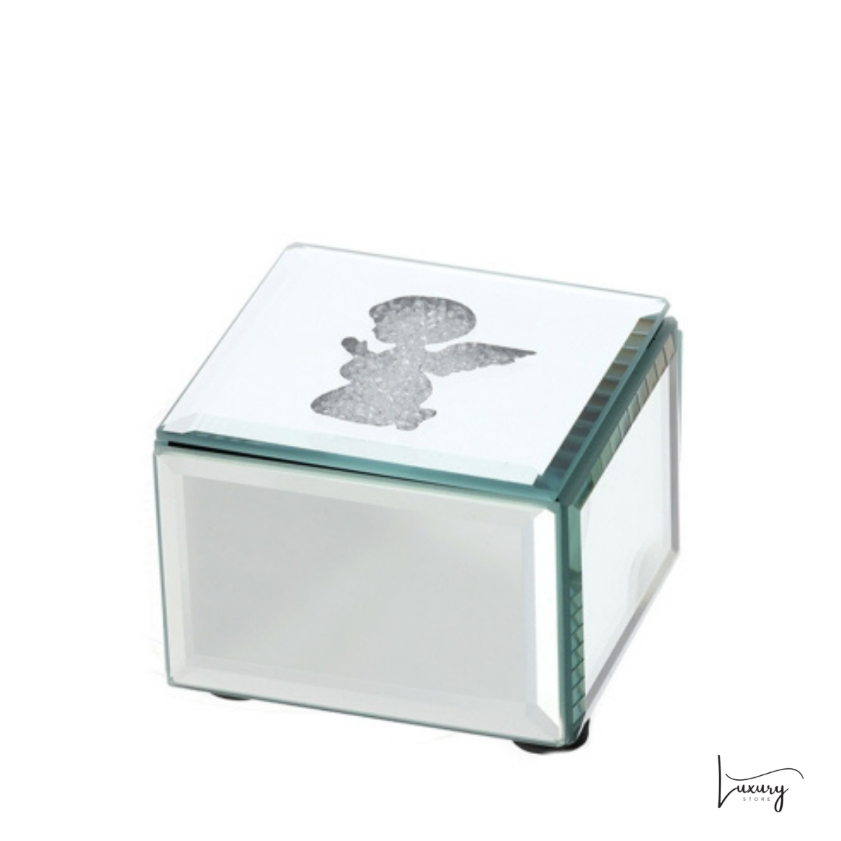 Hervit  Cofanetto in legno con top in vetro