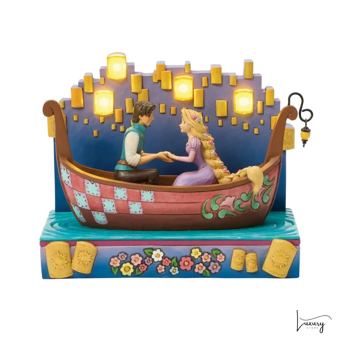 Disney Traditions Figurina Rapunzel sulla barca – Jim Shore