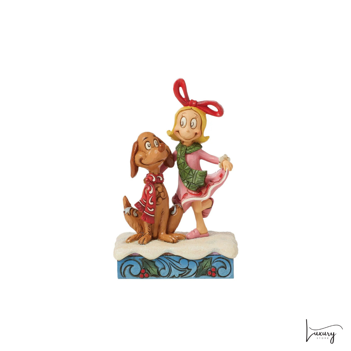 Disney Jim Shore Statuina Cindy Lou e Max