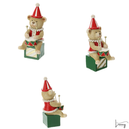 Hervit  Orsetti Musicisti in resina h. 20cm