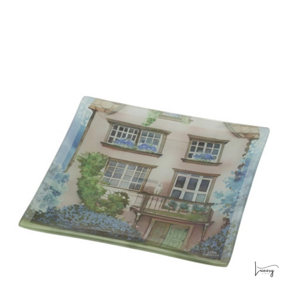 Hervit Piatto in vetro quadrato collezione Cottage