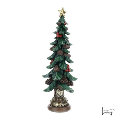 Hervit Albero di Natale con bacche in resina