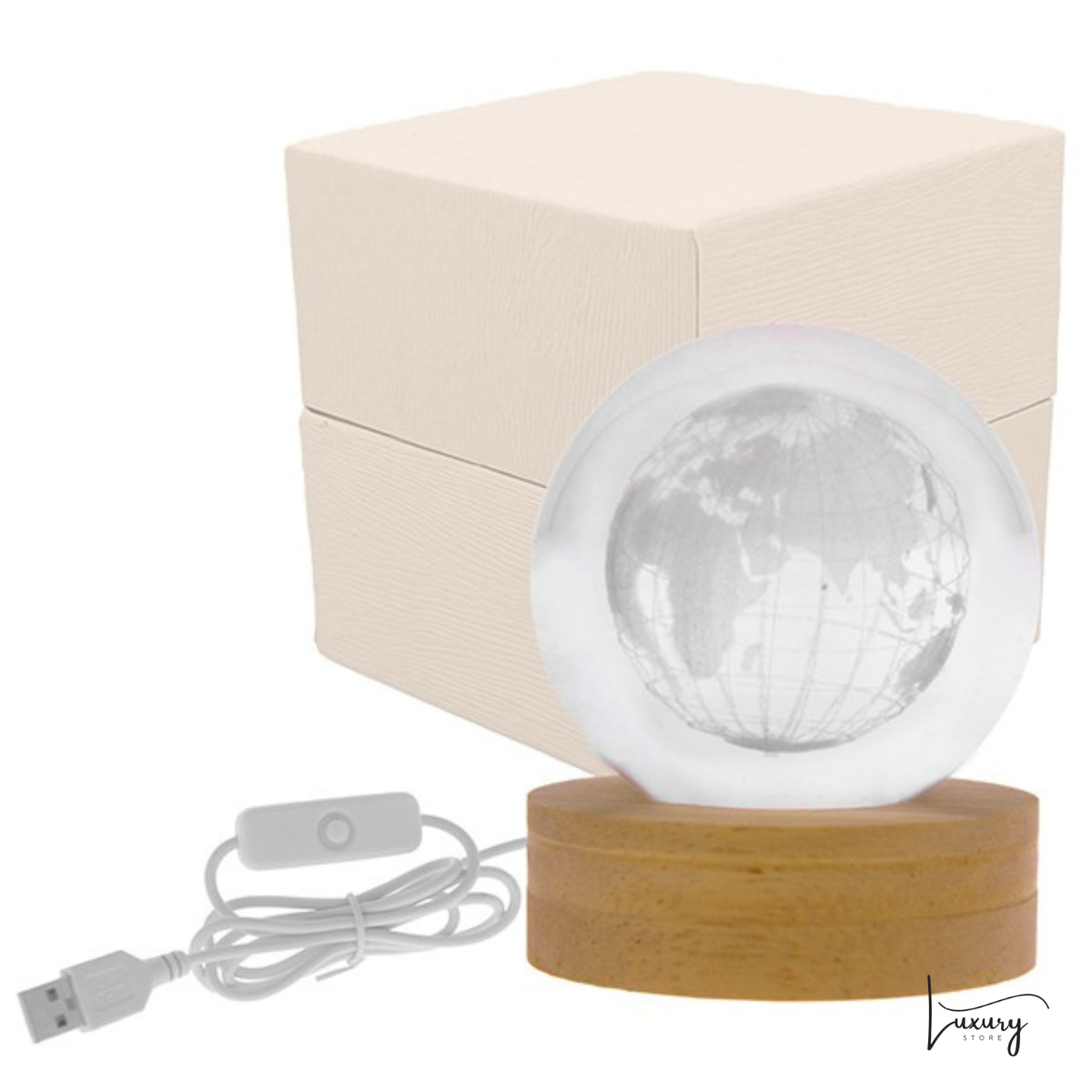 Luce Notturna sfera led Mappamondo