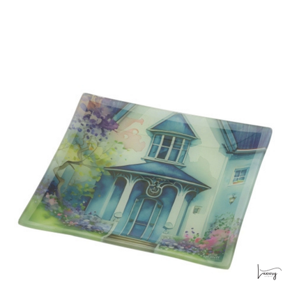 Hervit Piatto in vetro quadrato collezione Cottage