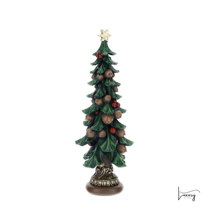 Hervit Albero di Natale con bacche in resina