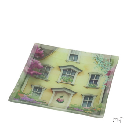 Hervit Piatto in vetro quadrato collezione Cottage