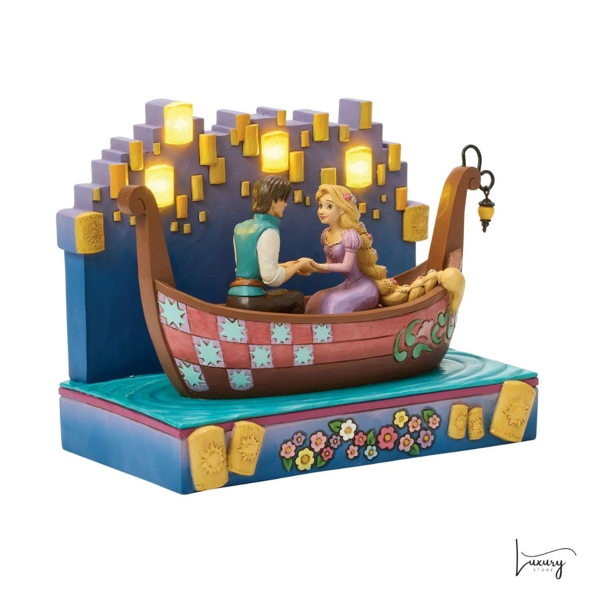 Disney Traditions Figurina Rapunzel sulla barca – Jim Shore