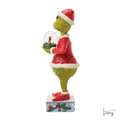 Disney Jim Shore Statuina Grinch con palla di neve
