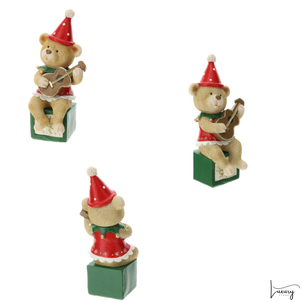 Hervit  Orsetti Musicisti in resina h. 20cm