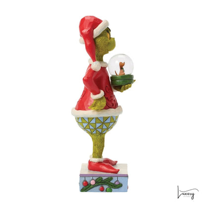 Disney Jim Shore Statuina Grinch con palla di neve
