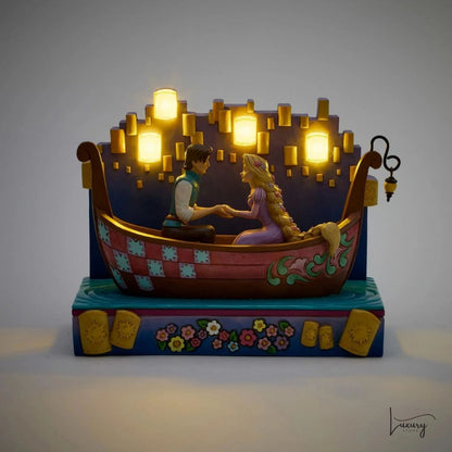 Disney Traditions Figurina Rapunzel sulla barca – Jim Shore