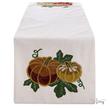 Blanc Mariclò Runner con applicazioni Bosco ambrato Collection