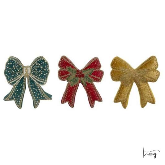 Blanc Mariclò Cuscino sagomato Fiocco Cuscini di Natale Collection