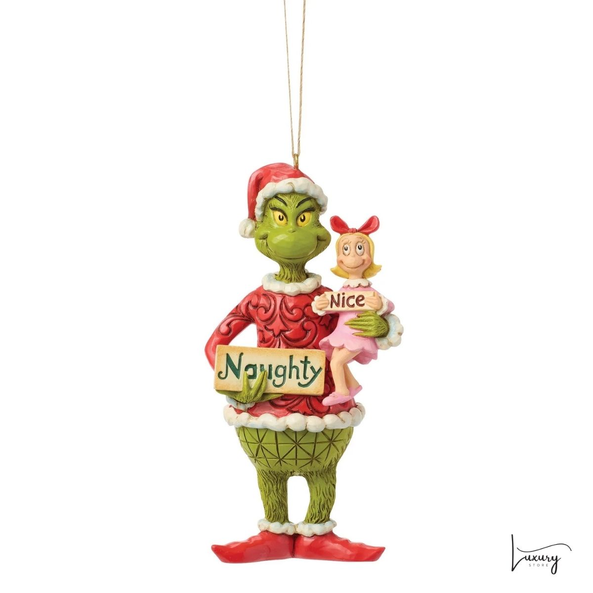 Disney Jim Shore Addobbo Grinch  e Cindy Lou