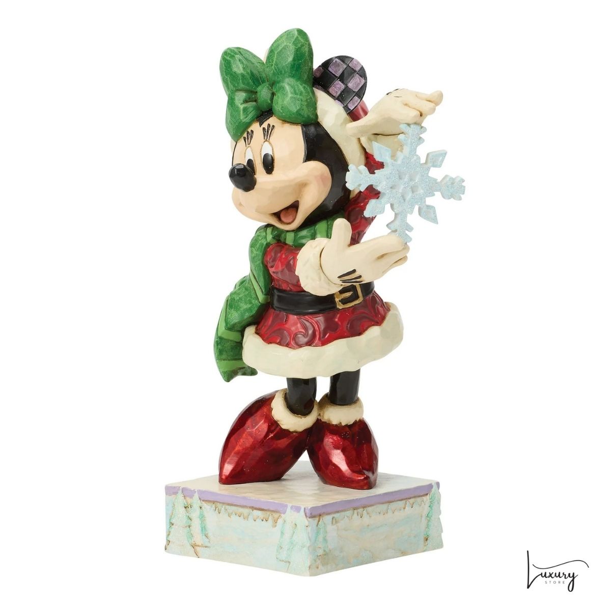 Disney Jim Shore Statuetta Minnie fiocco di neve