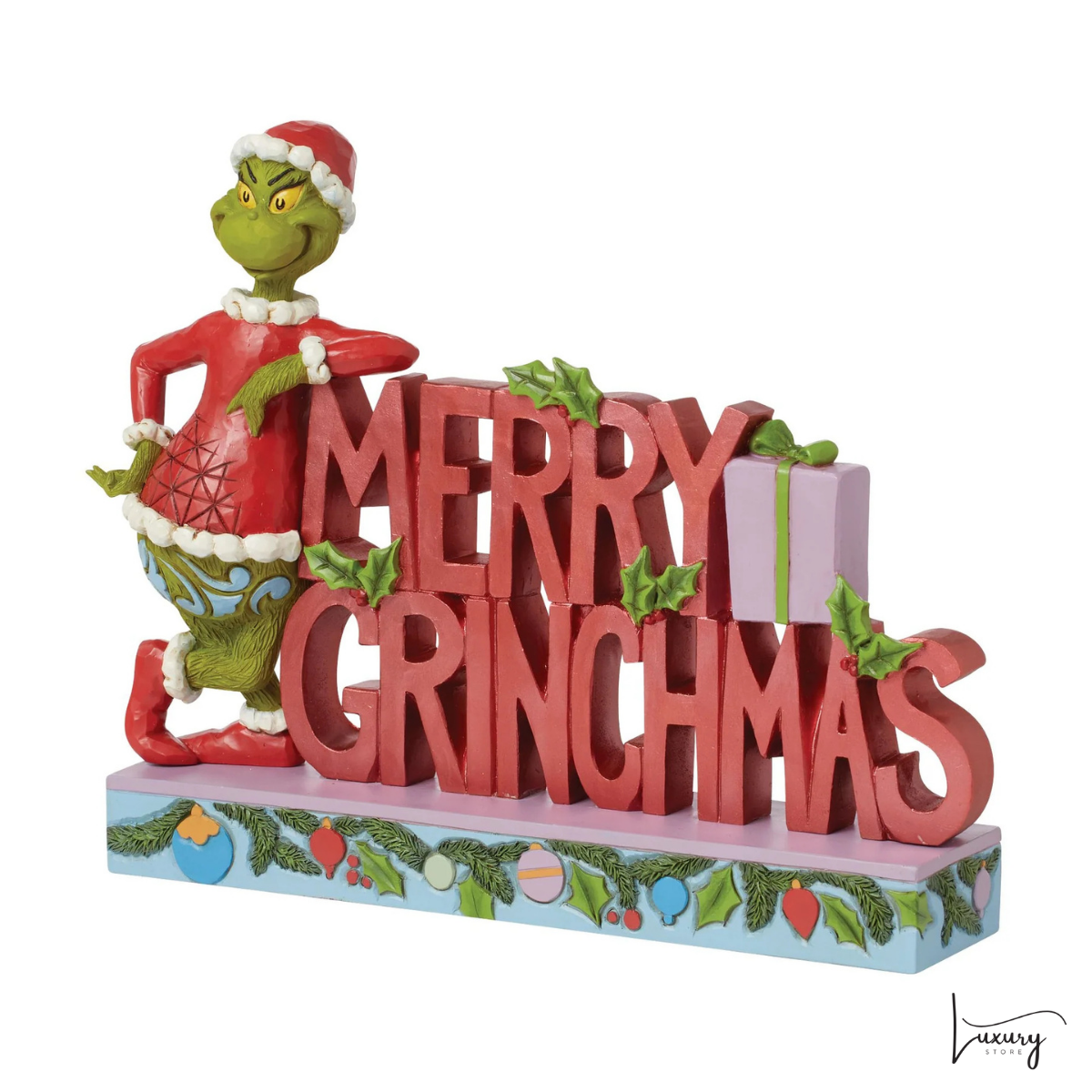 Disney Jim Shore Statuina MerryGRINCHMAS