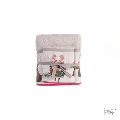 Blanc Mariclò Coppia spugna Favola di Natale Collection