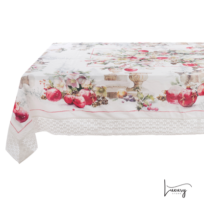 Blanc Mariclò Tovaglia con pizzo Collezione Giardino D' inverno