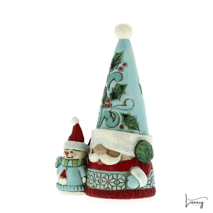 Disney Figurina di gnomo con Babbo Natale