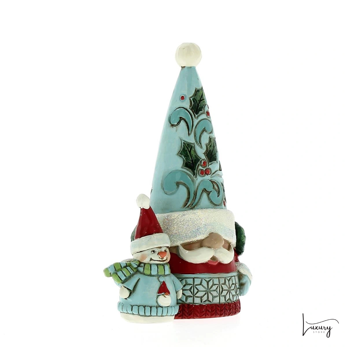 Disney Figurina di gnomo con Babbo Natale