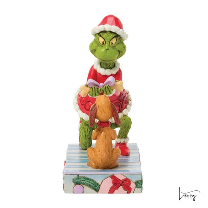Disney Jim Shore Statuina Grinch e l'osso di Max