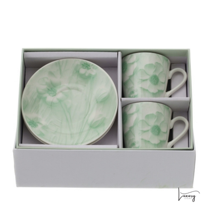 Hervit  Set 2 tazzine da caffè collezione canvas