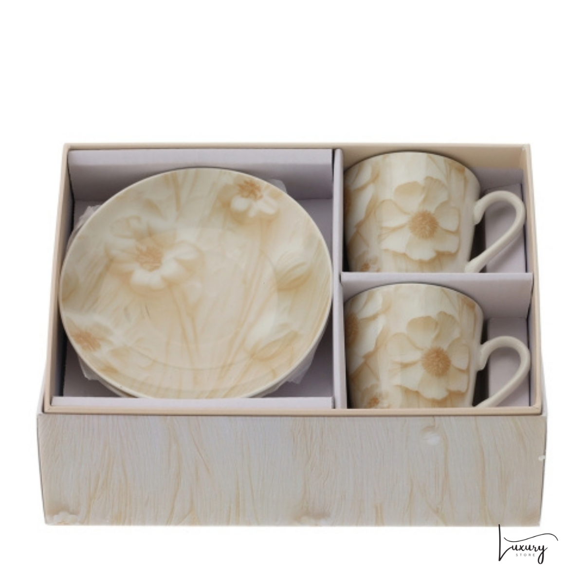 Hervit  Set 2 tazzine da caffè collezione canvas