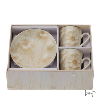Hervit  Set 2 tazzine da caffè collezione canvas