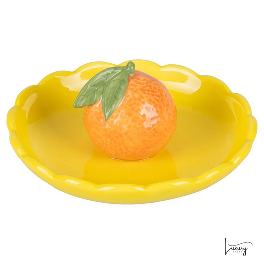 Villa D'este Fruit and Spice Piatto Giallo con Mandarino