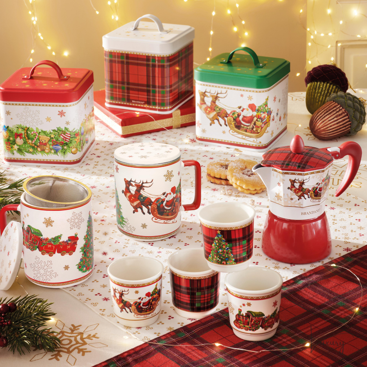 Brandani Set 4pz Bicchierini collezione Christmas