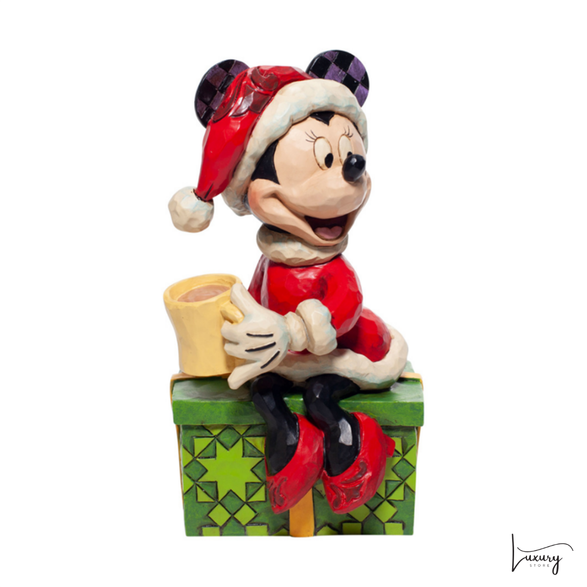 Disney Jim Shore Statuetta Minnie con cioccolata