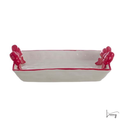 Blanc Mariclo' Vassoio Candy Cane Collection