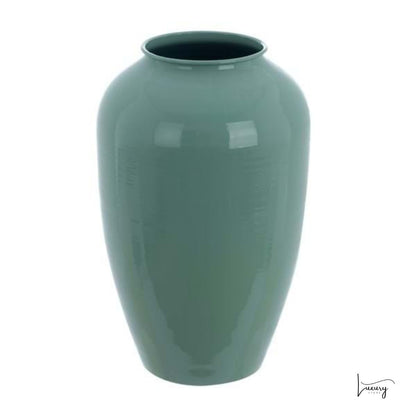 Blanc Mariclo' Vaso in metallo Turchese H. 26,5 Carmen Collection