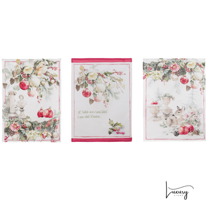 Blanc Mariclò  Piccola shopper con tre canovacci Collezione Giardino d' inverno