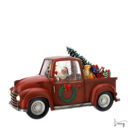 Hervit Pick up Led con Babbo Natale