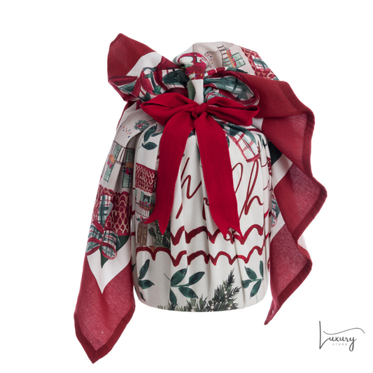 Blanc Mariclò Foulard Porta Panettone Collezione Natale Italiano