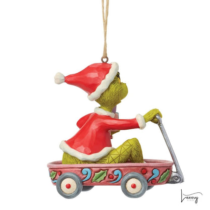 Disney Jim Shore Addobbo Grinch  con carretto dei regali