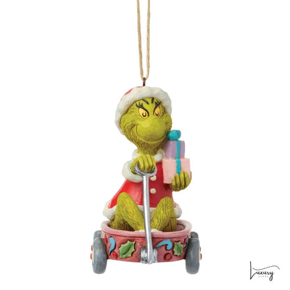 Disney Jim Shore Addobbo Grinch  con carretto dei regali