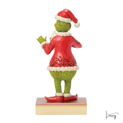 Disney Jim Shore Statuina Grinch con tazza HOT CHOCOLATE
