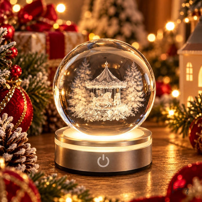 Hervit  Sfera crystal §planet con luce led diametro 6 cm