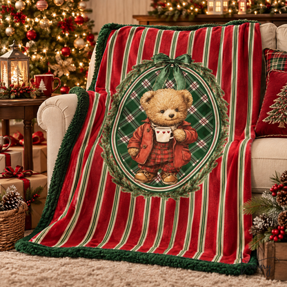 Blanc Mariclò Plaid Sherpa 420gsm  collezione Plaid di Natale