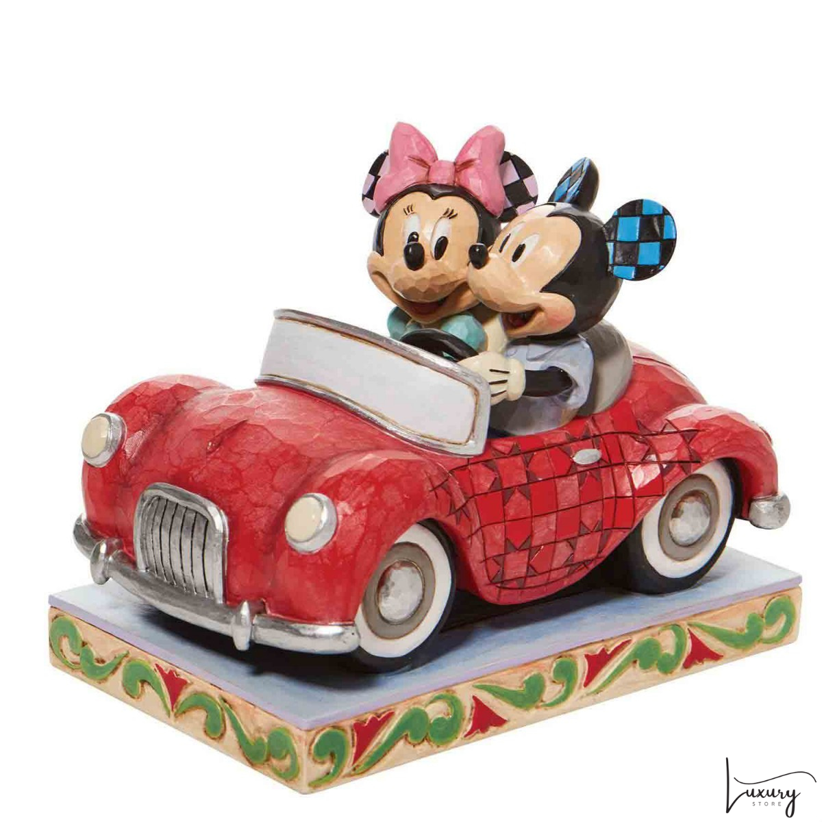 Disney Jim Shore Statuetta Topolino e Minnie in una bella passeggiata