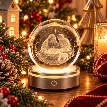 Hervit  Sfera crystal §planet con luce led diametro 6 cm